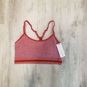 Skechers Heathered Rose Sports Bralette with Striped Band